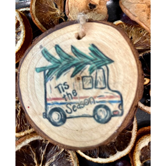 USPS Tis The Season Wooden Ornament - Picture 1 of 1